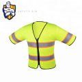 ANSI Railroad Traffic Warning Fluorescent Hi Vis Gilet de sécurité réfléchissant avec poche et fermeture éclair